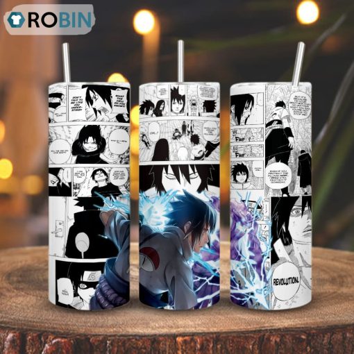 Sasuke Uchiha Susanoo Skinny Tumbler, Naruto Character Gift