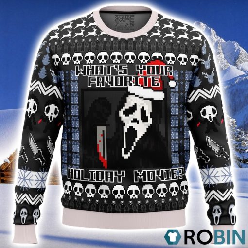 Scream Holiday Ugly Christmas Sweater 3D