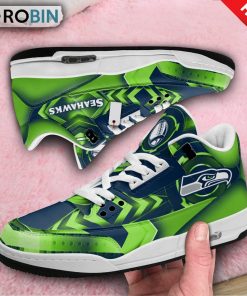 Seattle Seahawks Jordan 3 Sneakers