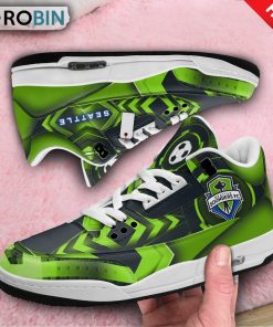 Seattle Sounders FC Custom Jordan 3 Sneakers