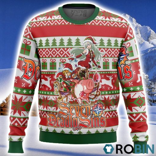 Seven Deadly Sins Alt Ugly Christmas Sweater 3D