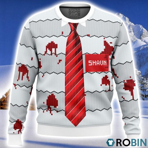 Shaun of the Dead Ugly Christmas Sweater 3D