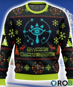 Sheikah Legend of Zelda Ugly Christmas Sweater 3D