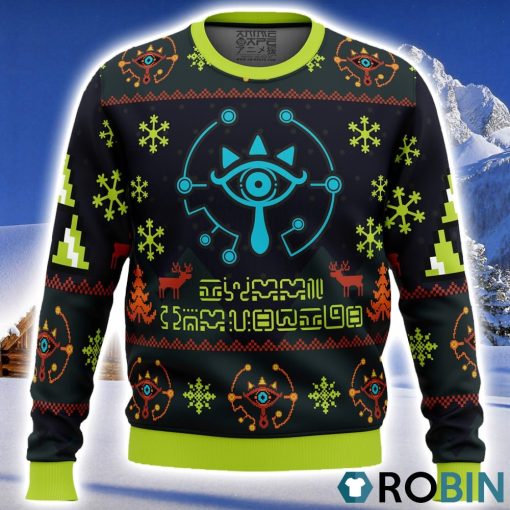 Sheikah Legend of Zelda Ugly Christmas Sweater 3D