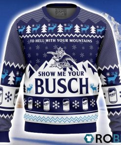 Show Me Your Busch Ugly Christmas Sweater 3D