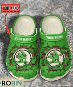 Skoda Auto Break Cracked Hole Design Crocs Shoes