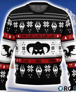 Skyrim Fusrodah Ugly Christmas Sweater 3D