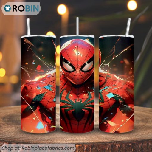 Spider Man 3D 3D Printed Skinny Tumbler, Superhero Tumbler