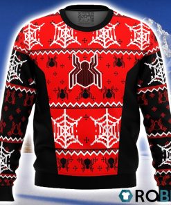 Spiderman Uniform Ugly Christmas Sweater 3D Spiderman Uniform Ugly Christmas Sweater 3D