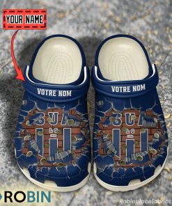 Sporting Union Agenais Break Cracked Hole Design Crocs Shoes