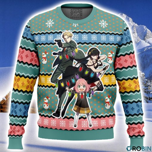 Spy Xmas Family Spy x Family Ugly Christmas Sweater 3D