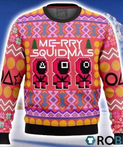 Squid Game Squidmas Ugly Christmas Sweater 3D