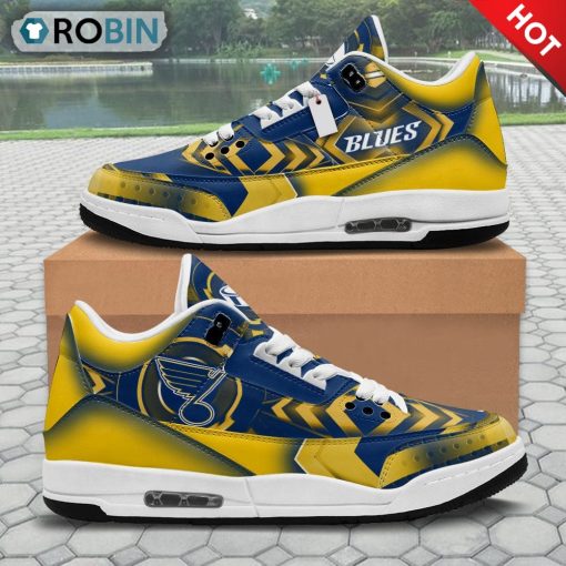 St. Louis Blues Jordan 3 Sneakers