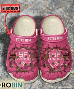 Stade Francais Break Cracked Hole Design Crocs Shoes