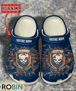 Stade Malherbe Caen Break Cracked Hole Design Crocs Shoes