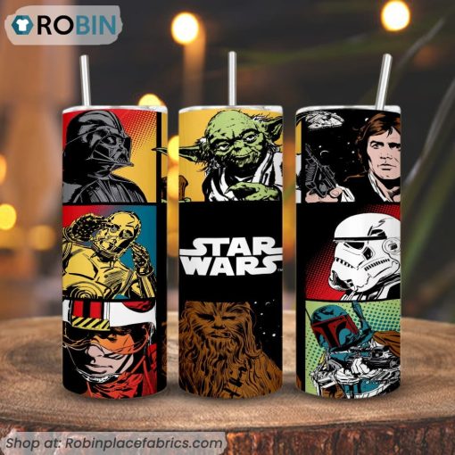 Star Wars 3D Printed Skinny Tumbler, Jedi Tumbler