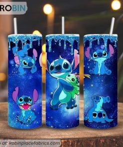 Stitch 3D Printed Skinny Tumbler, Lilo & Stitch Tumbler