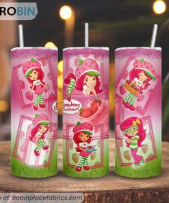 Strawberry Shortcake Catoon 3D Printed Skinny Tumbler
