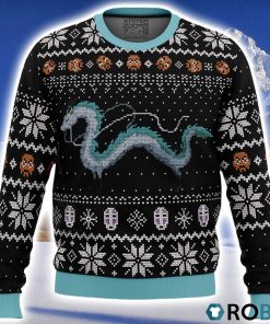 Studio Ghibli Haku Spirited Away Miyazaki Ugly Christmas Sweater 3D