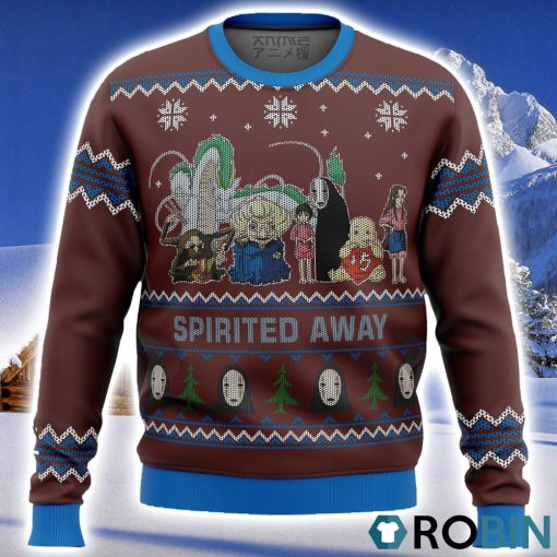 Studio Ghibli Spirited Away alt Ugly Christmas Sweater 3D