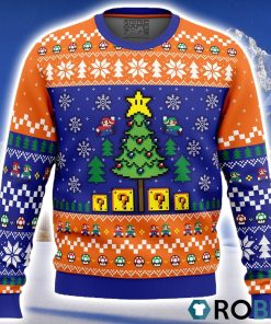 Super Bros Christmas Super Mario Bros. Ugly Christmas Sweater 3D
