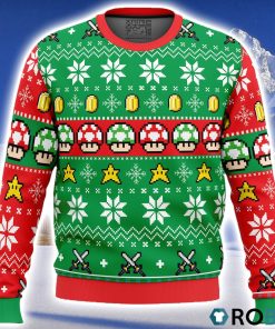 Super Mario Ugly Christmas Sweater 3D