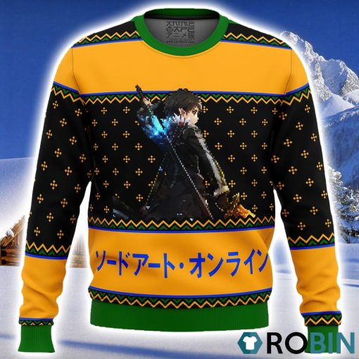 Sword Art Online Beater Ugly Christmas Sweater 3D
