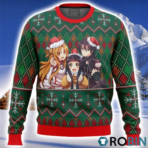 Sword Art Online Ugly Christmas Sweater 3D