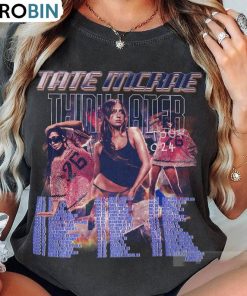 Tate Mcrae Shirt, Music World Tour 2024 Crewneck Sweatshirt Hoodie