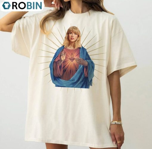 Taylor Swift Jesus Shirt, Eras Tour Jesus Crewneck Sweatshirt Tee Tops