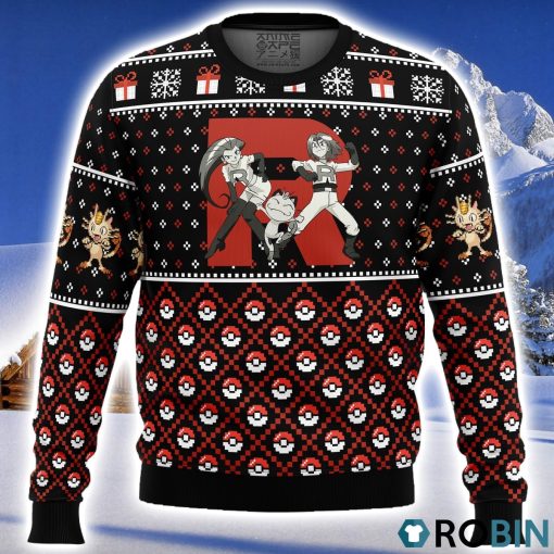 Team Rocket Ugly Christmas Sweater 3D