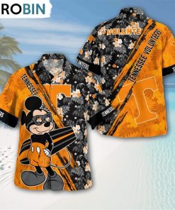 tennessee-volunteers-mickey-mouse-floral-short-sleeve-hawaii-shirt-1