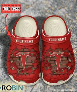 Tesla Break Cracked Hole Design Crocs Shoes