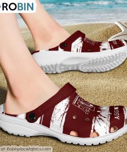 Texas A&M Aggies Ink Splash Crocs Shoes, AM Aggies Gear