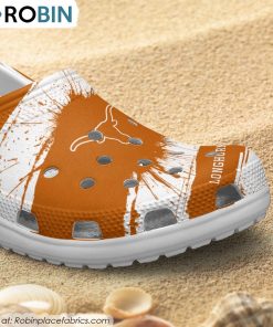 Texas Longhorns Ink Splash Crocs Shoes, Texas Longhorns Merchandise