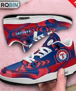 Texas Rangers Custom Jordan 3 Sneakers