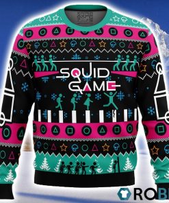 The Game is On Squid Game Christmas Sweater 3D