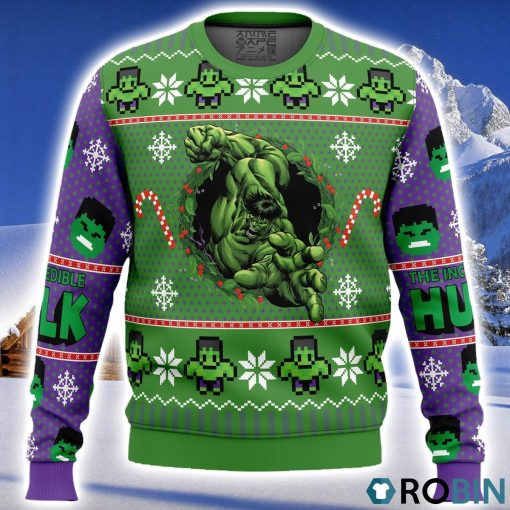 The Incredible Hulk Ugly Christmas Sweater 3D