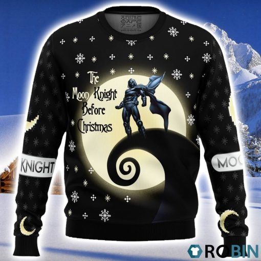 The Moon Knight Before Christmas Ugly Christmas Sweater 3D