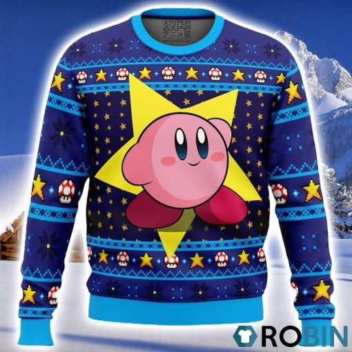 The Pink Hero Kirby’s Dream Land Ugly Christmas Sweater 3D