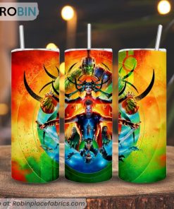 Thor Ragnarok 3D Printed Skinny Tumbler, Avenger SuperheroTumbler