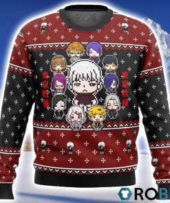 Tokyo Ghoul Sprites Ugly Christmas Sweater 3D