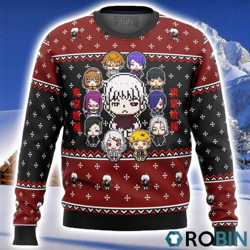 Tokyo Ghoul Sprites Ugly Christmas Sweater 3D