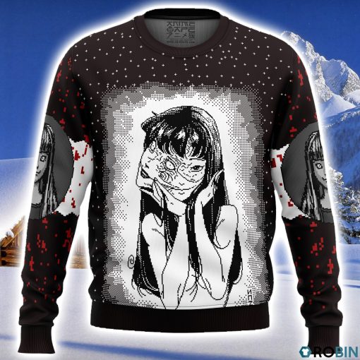 Tomie Junji Ito Ugly Christmas Sweater 3D