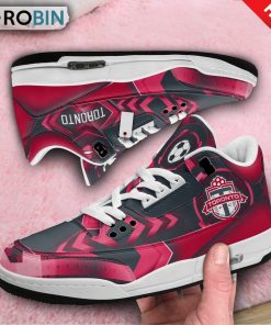 Toronto FC Custom Jordan 3 Sneakers Toronto FC Custom Jordan 3 Sneakers