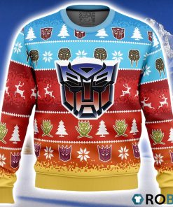 Transformers Ugly Christmas Sweater 3D