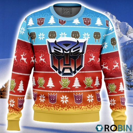Transformers Ugly Christmas Sweater 3D