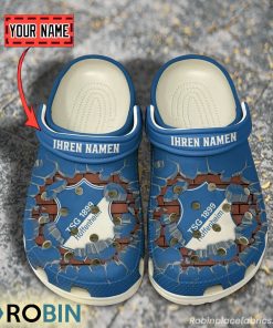 TSG Hoffenheim Break Cracked Hole Design Crocs Shoes
