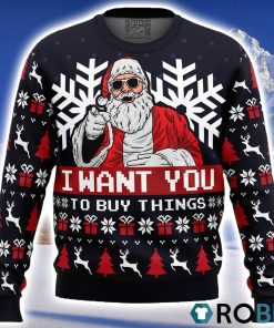 Uncle Santa Claus Ugly Christmas Sweater 3D