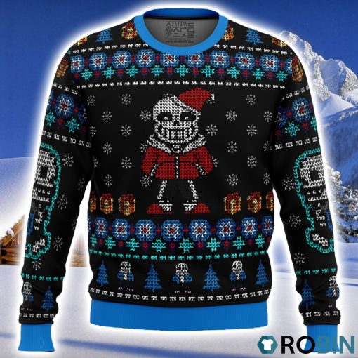 Undertale Sans Ugly Christmas Sweater 3D